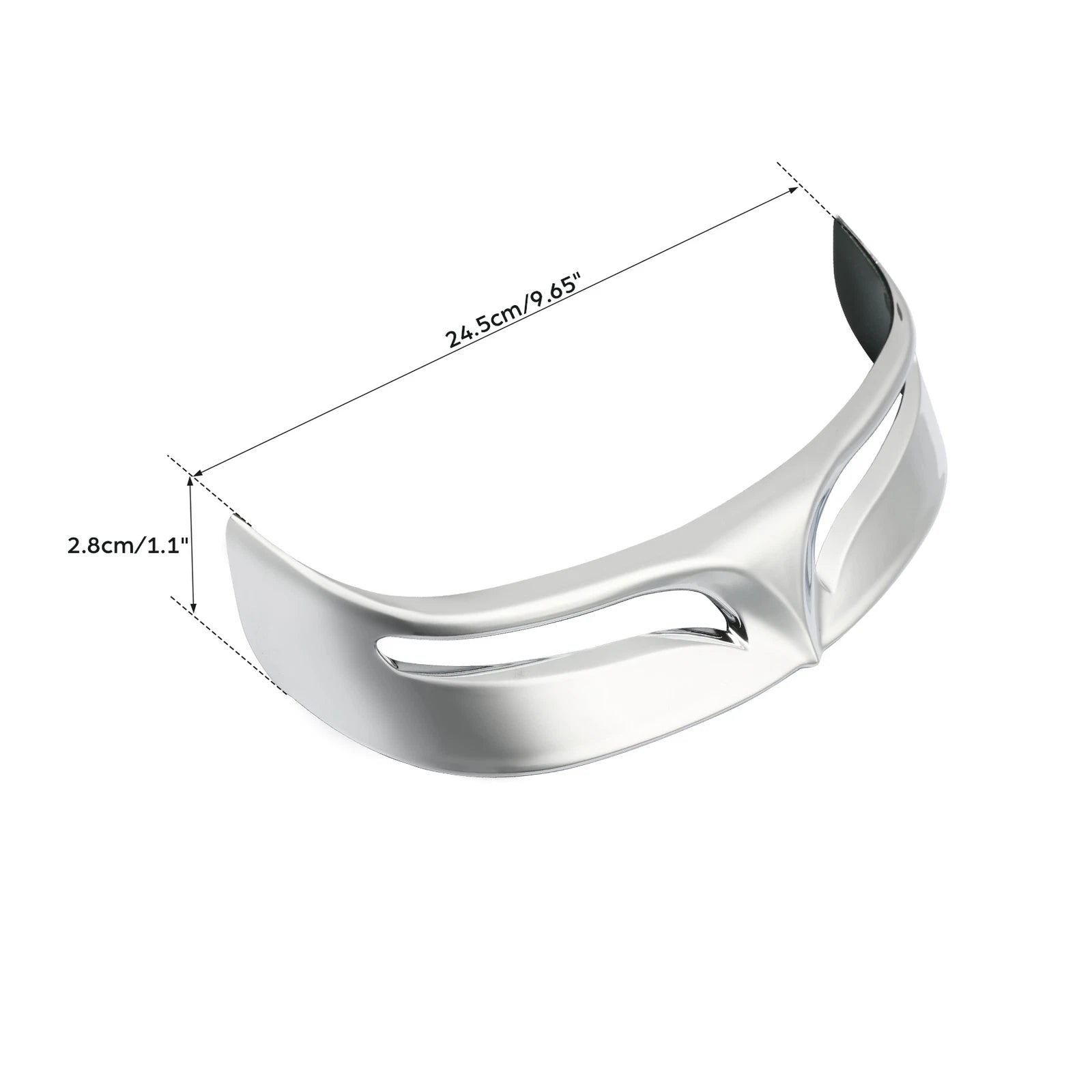 Chrome Rear Fender Edge Trim for Harley Fatboy FLSTF/B (2007–2017)
