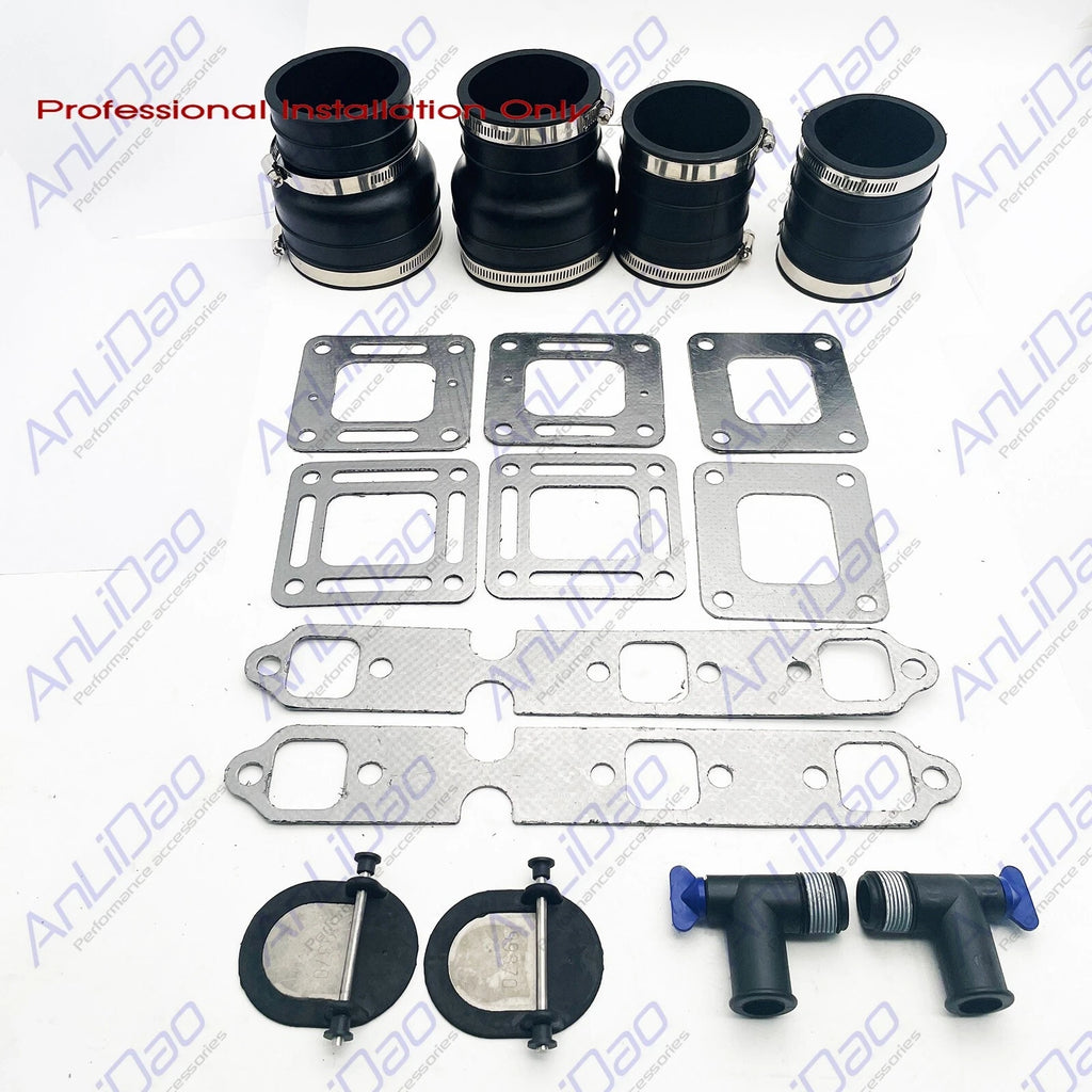 Wet Joint Exhaust Bellows Kit for MerCruiser V6 75-205HP (3") 70981A3 90949T 99757