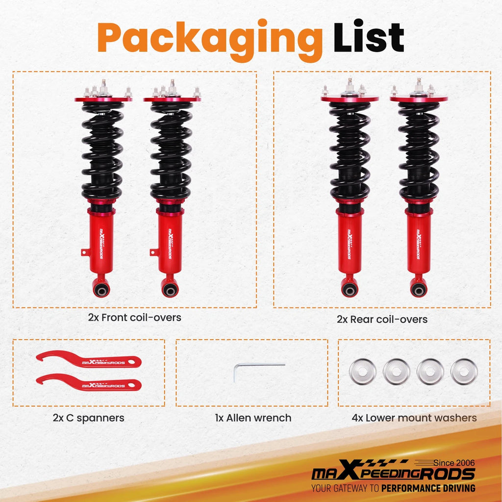 Adjustable Coilover Kit for Toyota Supra Mk3 (1986-1992)