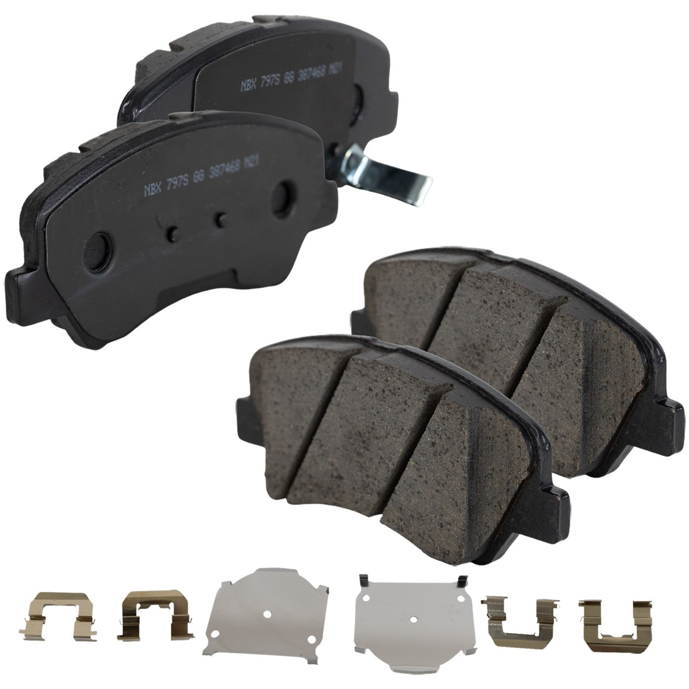Front Ceramic Brake Pad Set for Hyundai Accent, Kia Rio (2012–2018)