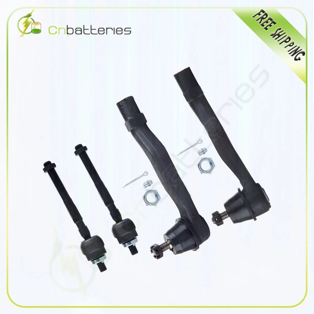 Set of 4 Tie Rods for Honda Civic del Sol (1993–1997)