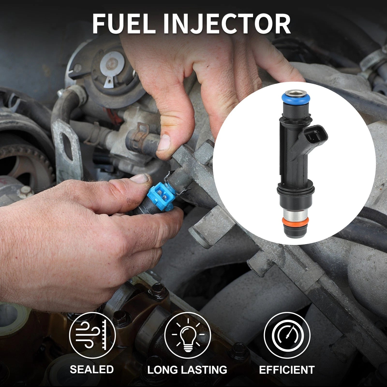 Set of 5 Fuel Injectors No. 12589465 for Chevrolet Trailblazer (2006–2007)
