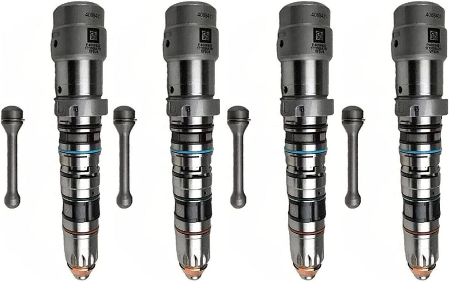 Set of 4 Fuel Injectors 4902827 4902828 for Cummins QSK23 QSK60