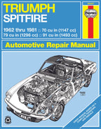 Haynes Workshop Repair Manual for Triumph Spitfire (1962-1981)