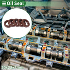Set of 5 Oil Seal Ring FKM Rubber 20x28x7mm for Automotive Applications