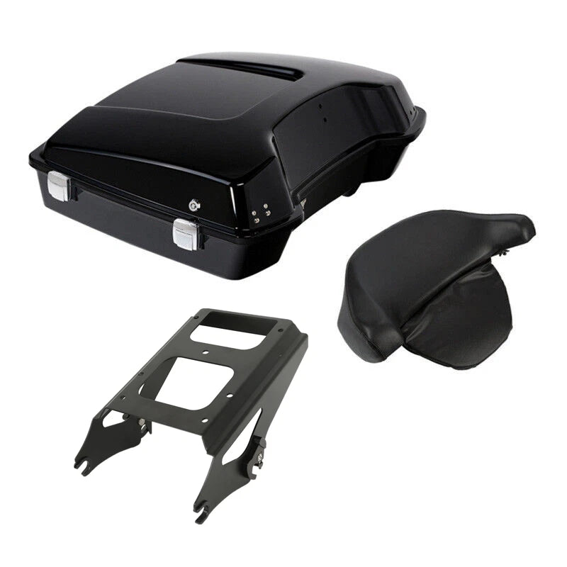 Razor Pack Trunk with Pad Mount Rack for Harley Touring Road Glide (2009–2013)