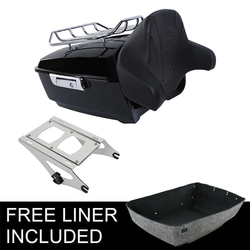 King Trunk Backrest Rack Mount for Harley Touring Electra Glide (2014–2026)
