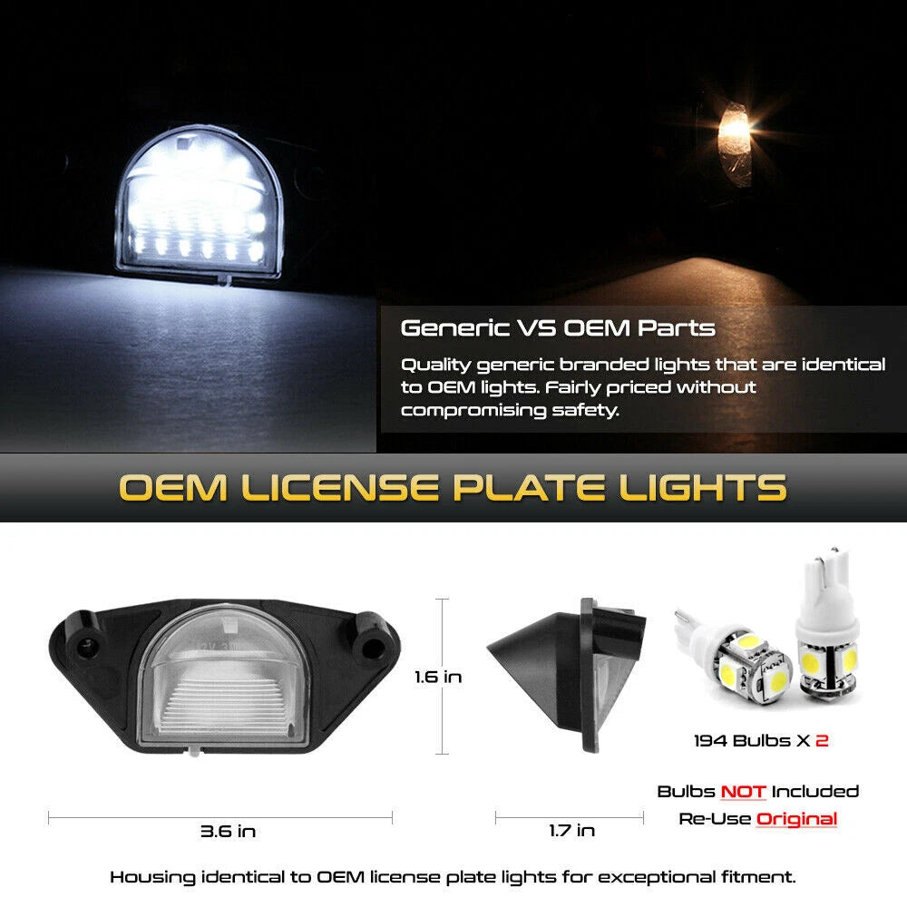 LED License Plate Light for Chevy GMC Pontiac Buick (OE-Style)