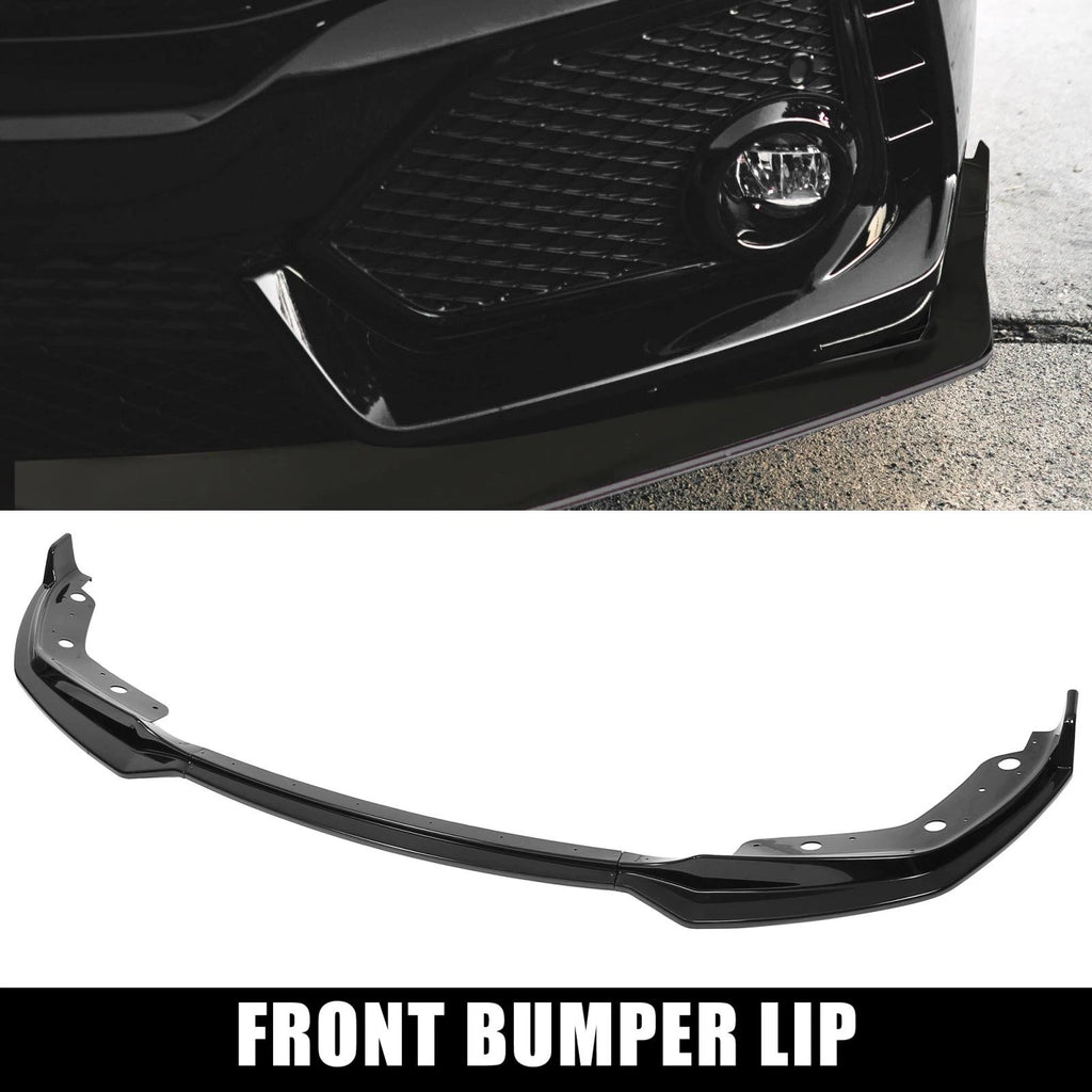 Set of 2 Glossy Black Front Bumper Lip Splitters for BMW 3 Series G28 (2019–2021) 747709127620