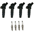 Set of 4 Ignition Coils & Spark Plugs for Kia Optima (2011–2015) Turbo