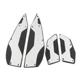 Silver Aluminum Floorboard Foot Pedals for Yamaha XMAX 250 300 400 (2017-2023)