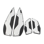 Silver Aluminum Floorboard Foot Pedals for Yamaha XMAX 250 300 400 (2017-2023)
