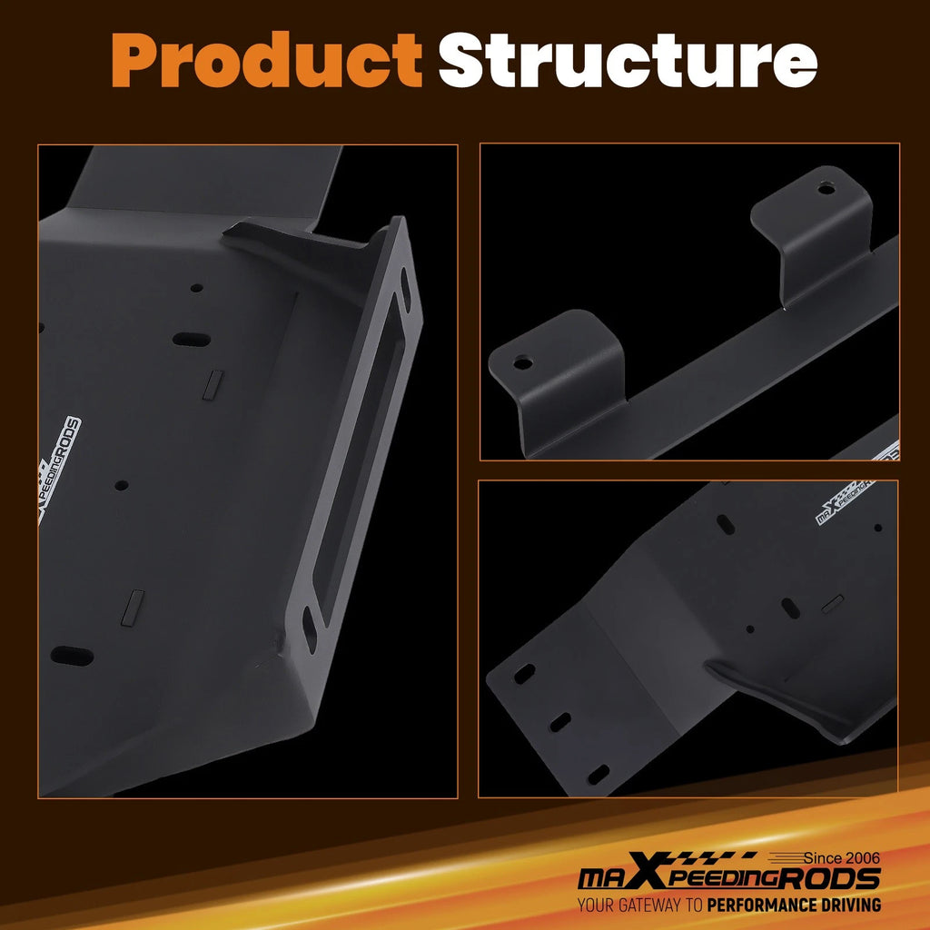Hidden winch mounting plate for Ford F-150 F150 V8 (2009–2014)