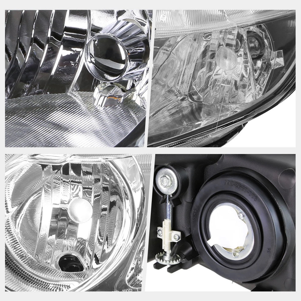 Chrome Housing Headlight Clear Corner Signal Lamps for Honda Civic Sedan (2006–2011)
