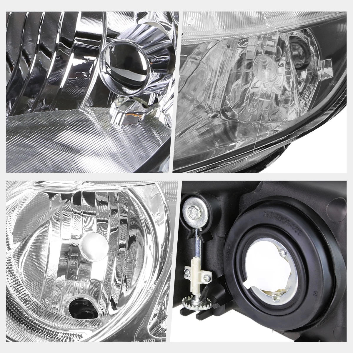 Chrome Housing Headlight Clear Corner Signal Lamps for Honda Civic Sedan (2006–2011)
