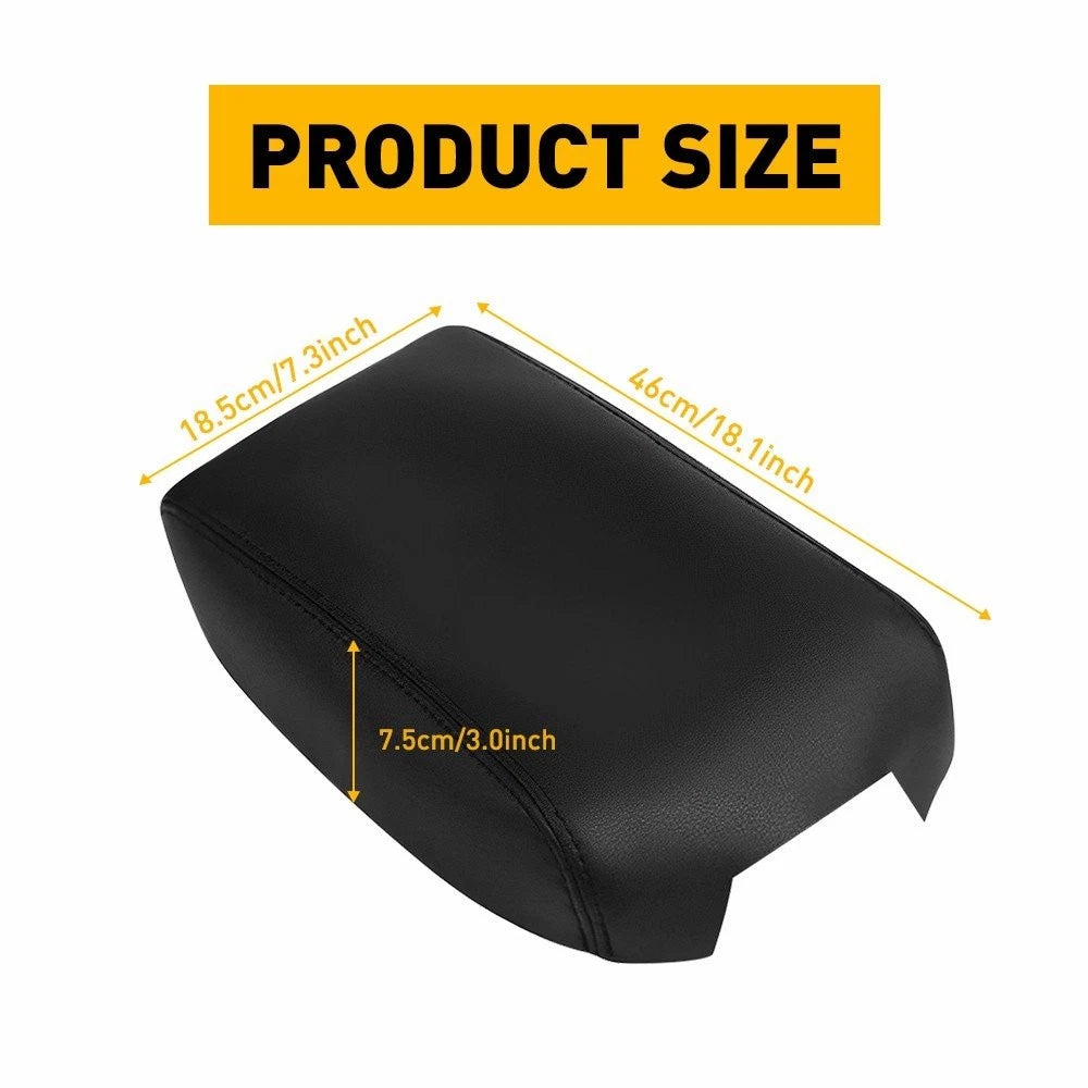 Leather Center Console Lid Armrest Cover Trim for Toyota Camry (2012–2017)