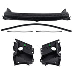 3PC Black Wiper Cowl Panel for Honda Civic 1.8L (2006–2011) 74210-SNA-A00 ABS