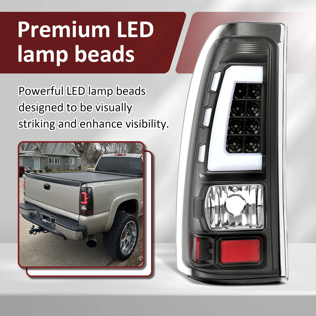 LED Tail Lights for Chevy Silverado GMC Sierra 1500 2500 HD 3500 (1999–2006)