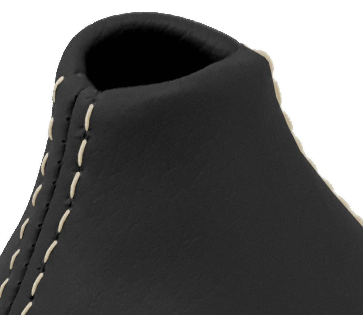 Leather Automatic Shift Boot Cover for BMW E46 (1999–2004) Beige Stitch