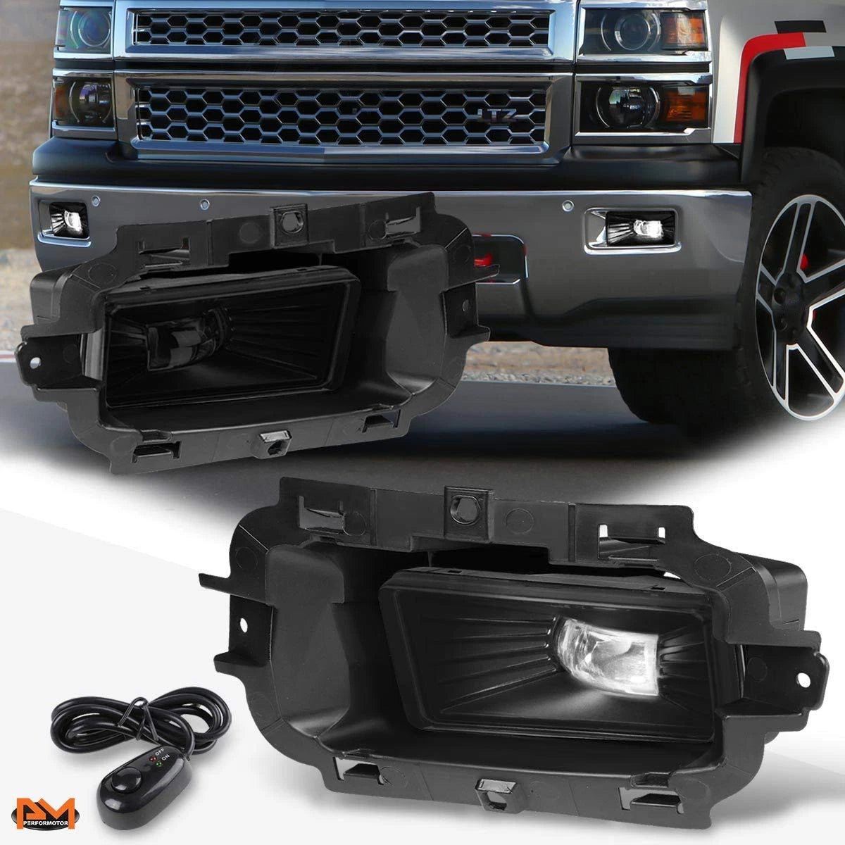 High-Power LED Fog Lights for Chevy Silverado 1500 (2014–2015)