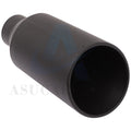 4" Inlet Black Stainless Steel Bolt On Exhaust Tip (Universal Fit)