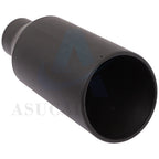 4" Inlet Black Stainless Steel Bolt On Exhaust Tip (Universal Fit)
