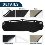 Dashboard Dash Cover Mat for Mazda Flair Crossover (1 Set) Black