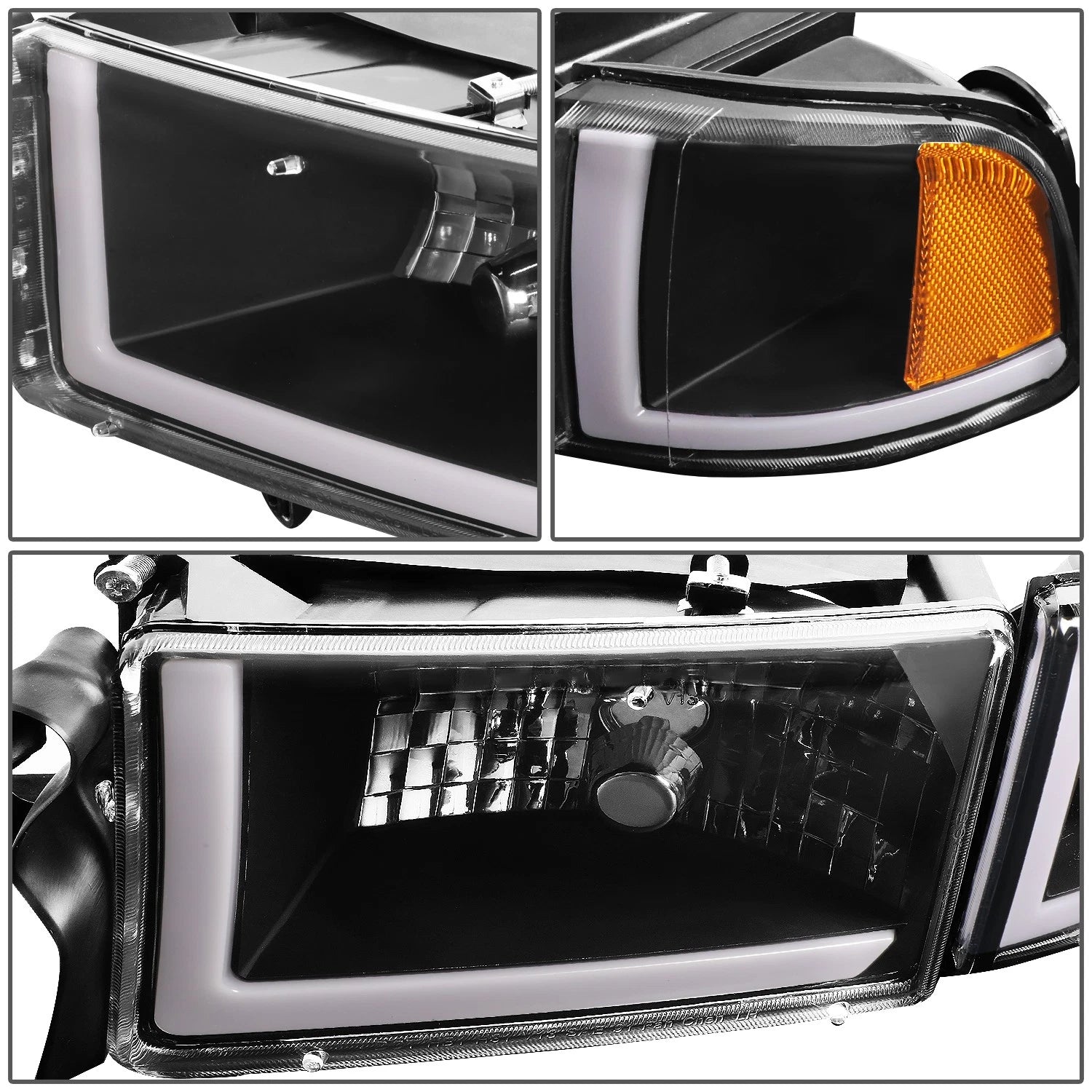 LED DRL Headlight Lamps for Dodge Ram 1500 2500 3500 (1994–2002)