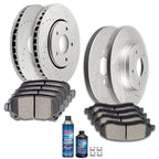 Set of 4 Brake Pads and Rotors for Dodge Grand Caravan (2008–2011) Drilled