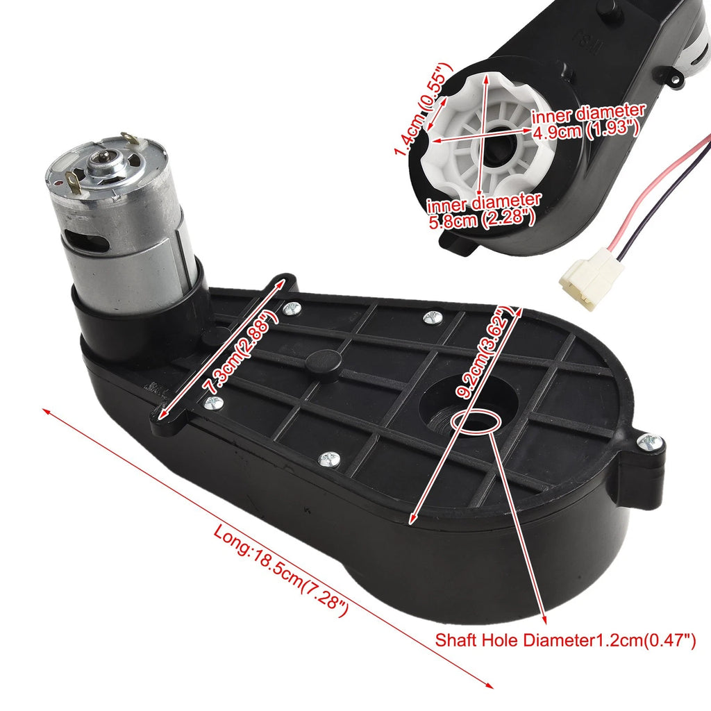 Gearbox and Motor Upgrade Kit for Children's Ride on Car (24V550 20000RPM)