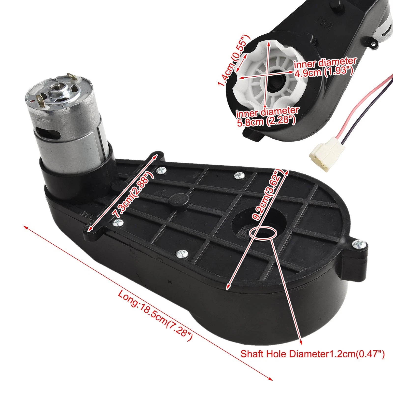 Gearbox and Motor Upgrade Kit for Children's Ride on Car (24V550 20000RPM)