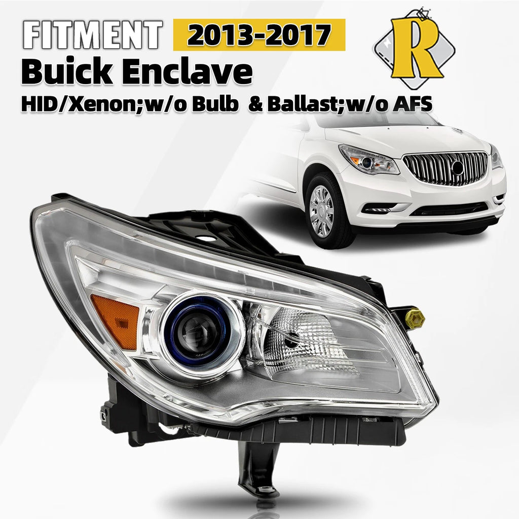 HID/Xenon Headlight for Buick Enclave (2013–2017) Passenger Side