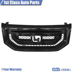 Front Bumper Upper Grille for Honda Pilot (2009-2011) All Black