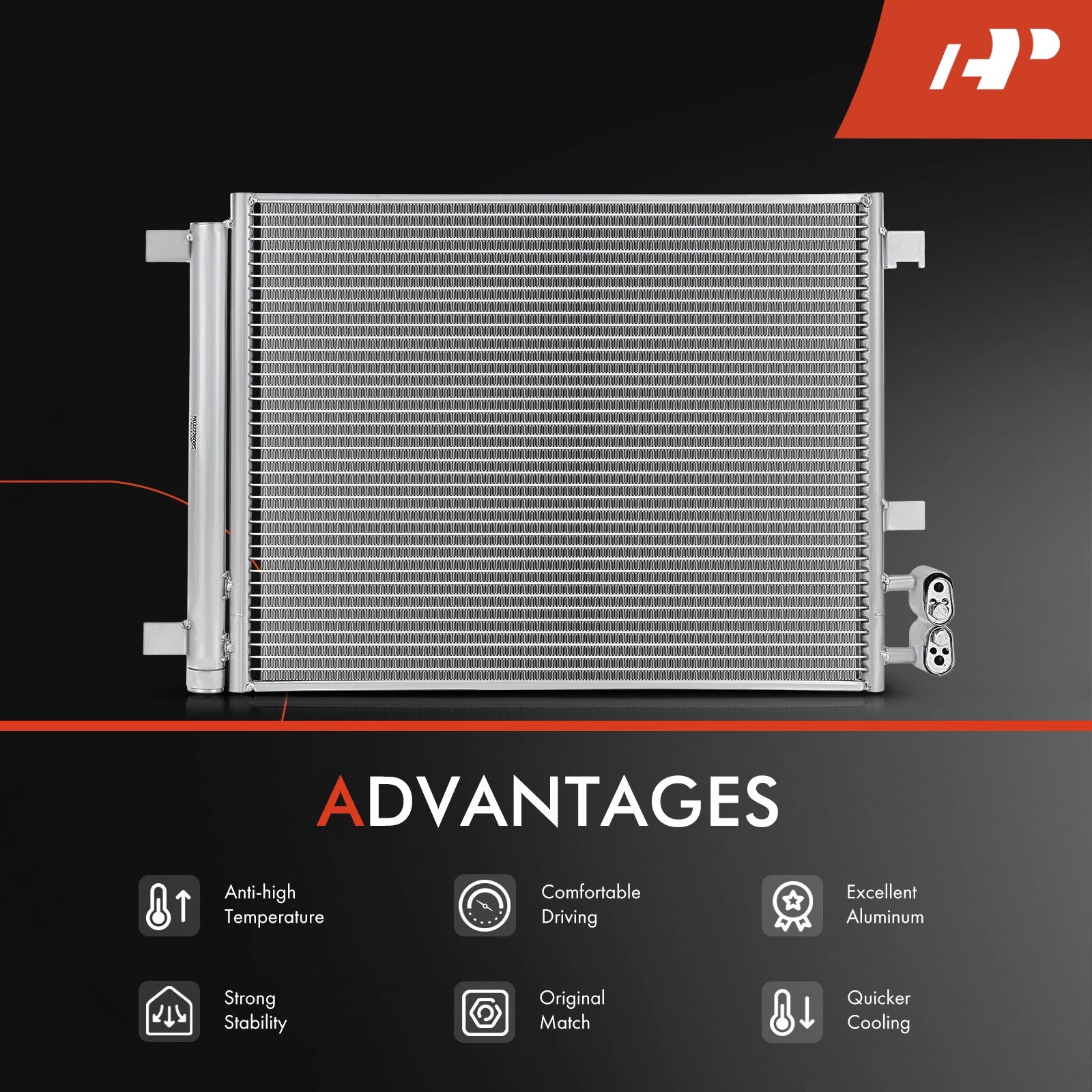 A/C Condenser with Bracket & Receiver Drier for Chevrolet Corvette (2014-2019)