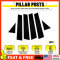 Set of 4 Gloss Black Window Trim Pillar Posts for VW Passat (2011â2018)