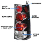 Tail Lights for GMC Savana/Chevrolet Express 1500 2500 3500 (1996-2002)