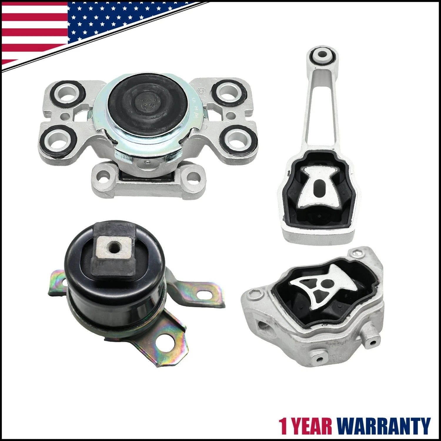 Engine Mount 4PCS Kit for Volvo XC60 S80 XC70 S60 V60 V70 (2007–2016) A4070