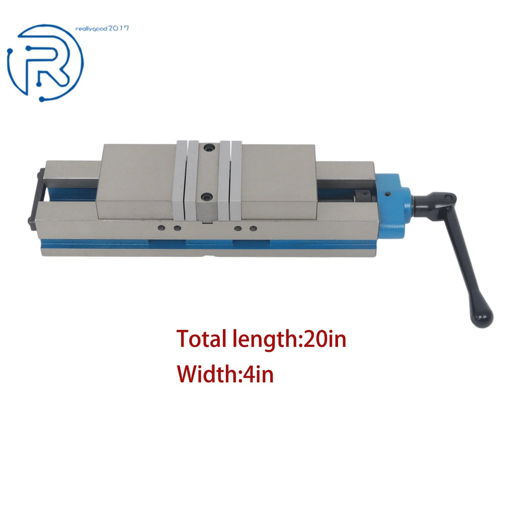 4" Double Lock CNC Precision Vise for Machine Work (20" Overall Length)
