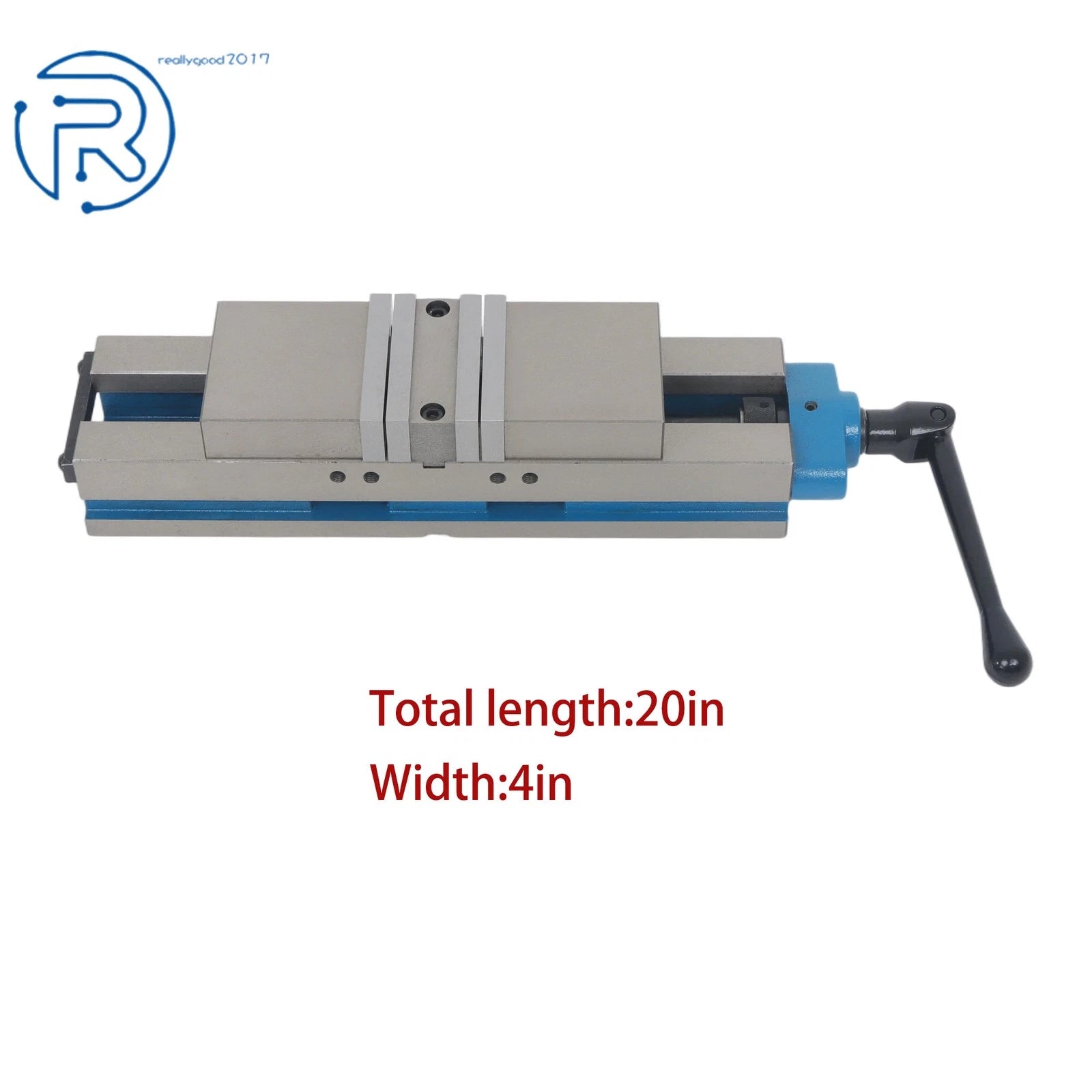 4" Double Lock CNC Precision Vise for Machine Work (20" Overall Length)