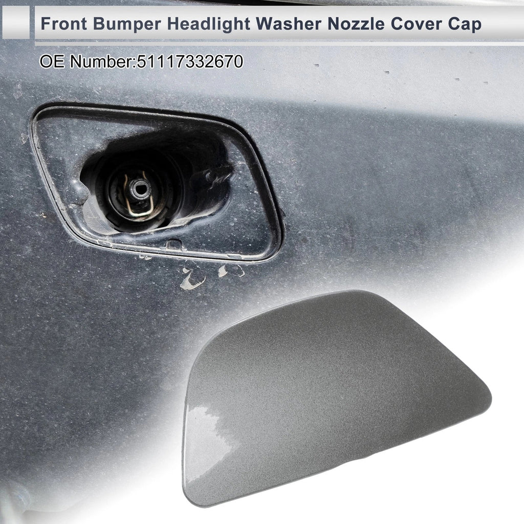 Washer Nozzle Cover Cap for BMW 535i GT Grey (2014-2017)