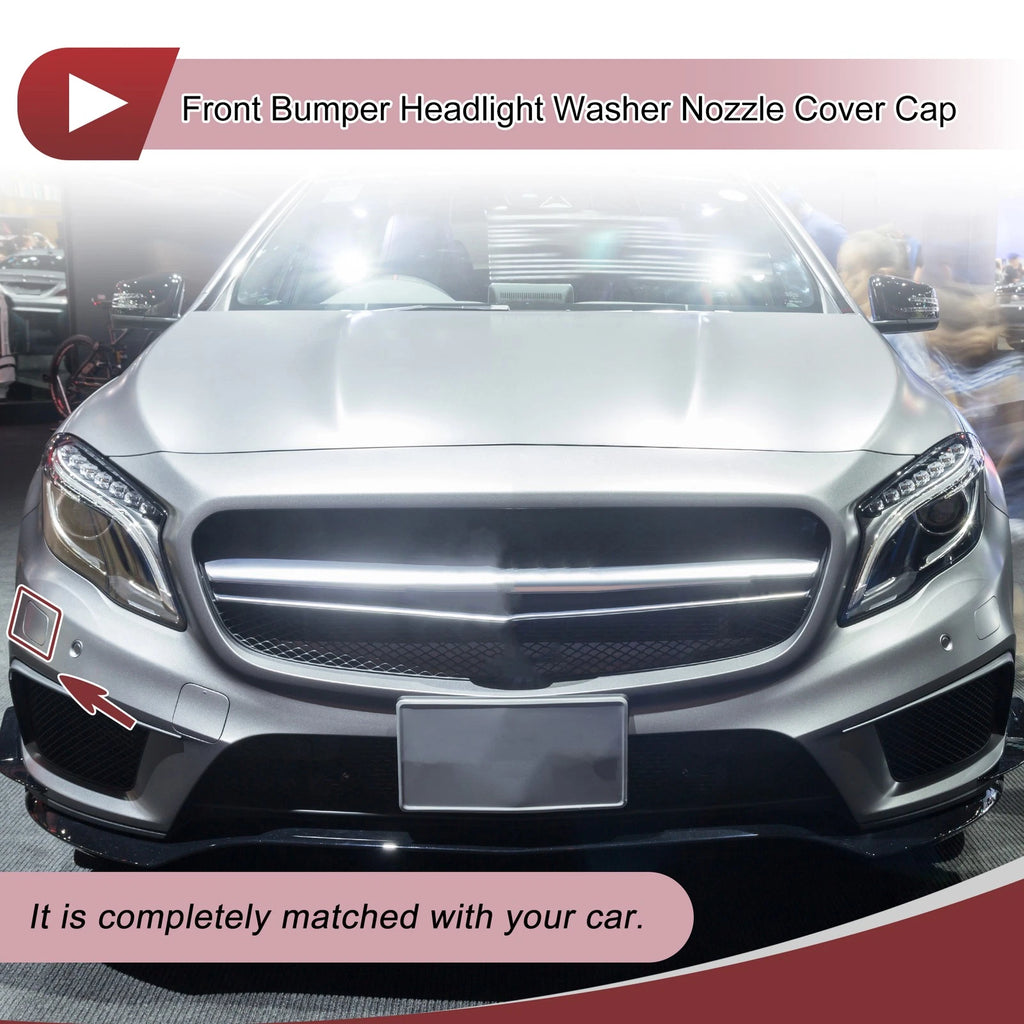 Washer Nozzle Cover Cap for Mercedes-Benz GLA45 AMG (2015–2019) Black