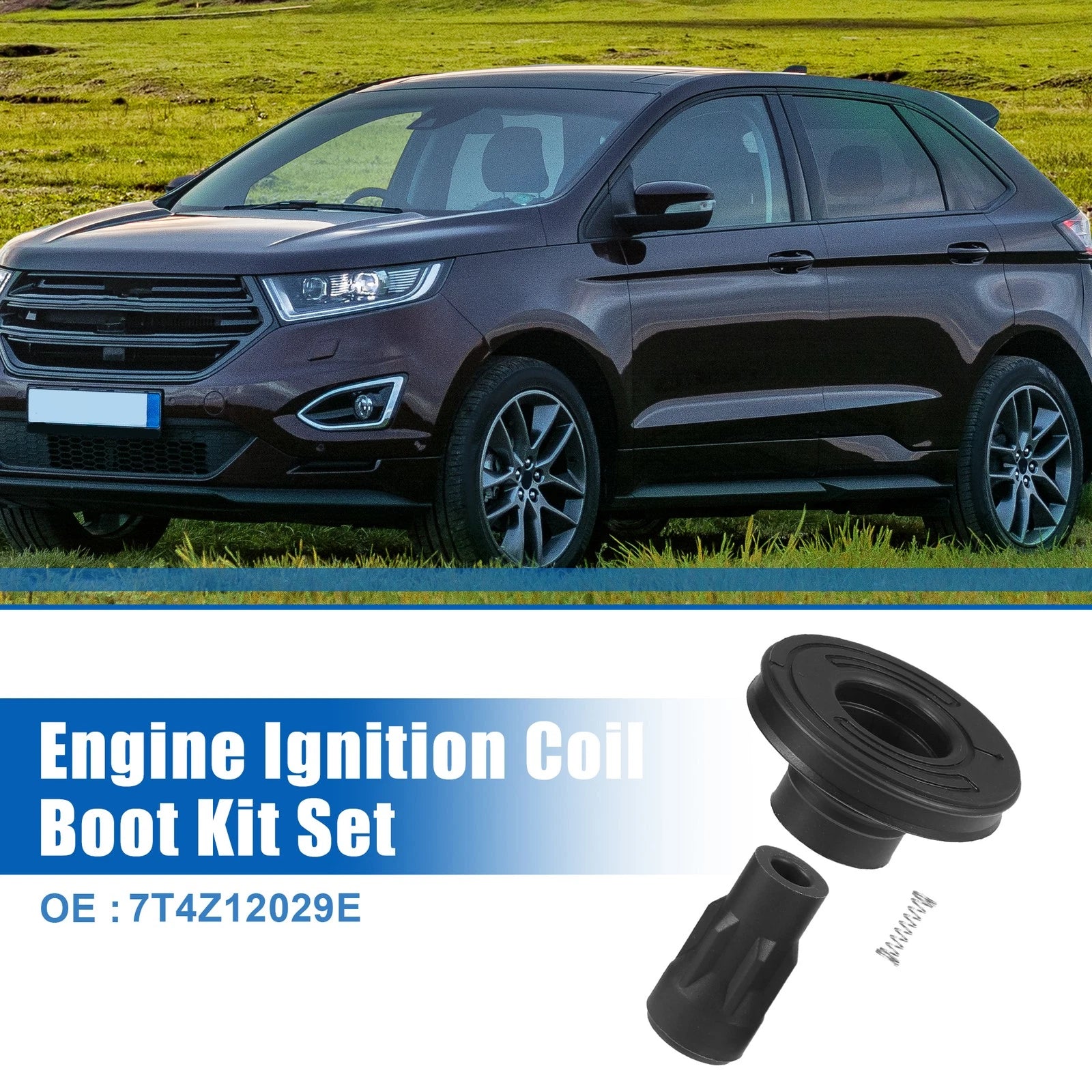 Set of 6 Engine Ignition Coil Boot Kit No. 7T4Z12029E for Ford Transit-350 HD (2015)