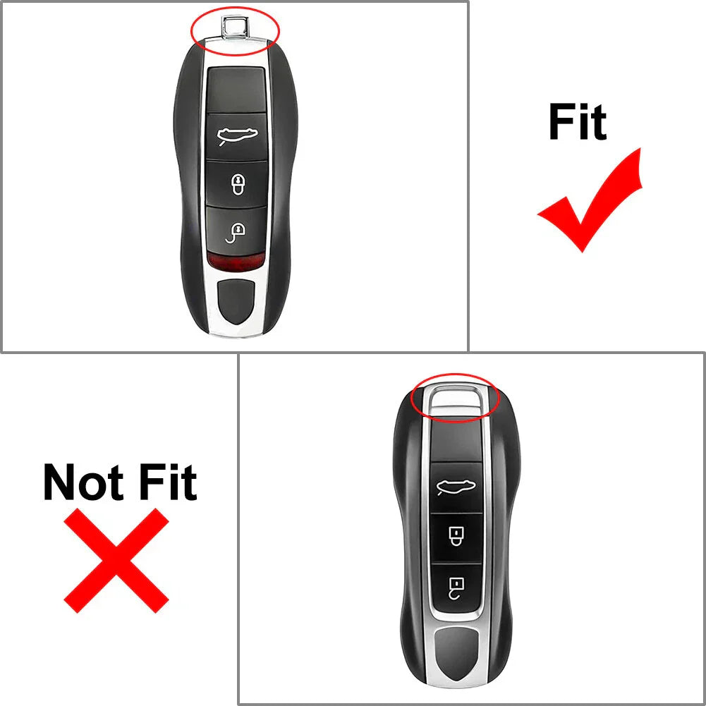 3 x Button Remote Key Fob Case Shell for Porsche Carrera 911 (2012-2019)
