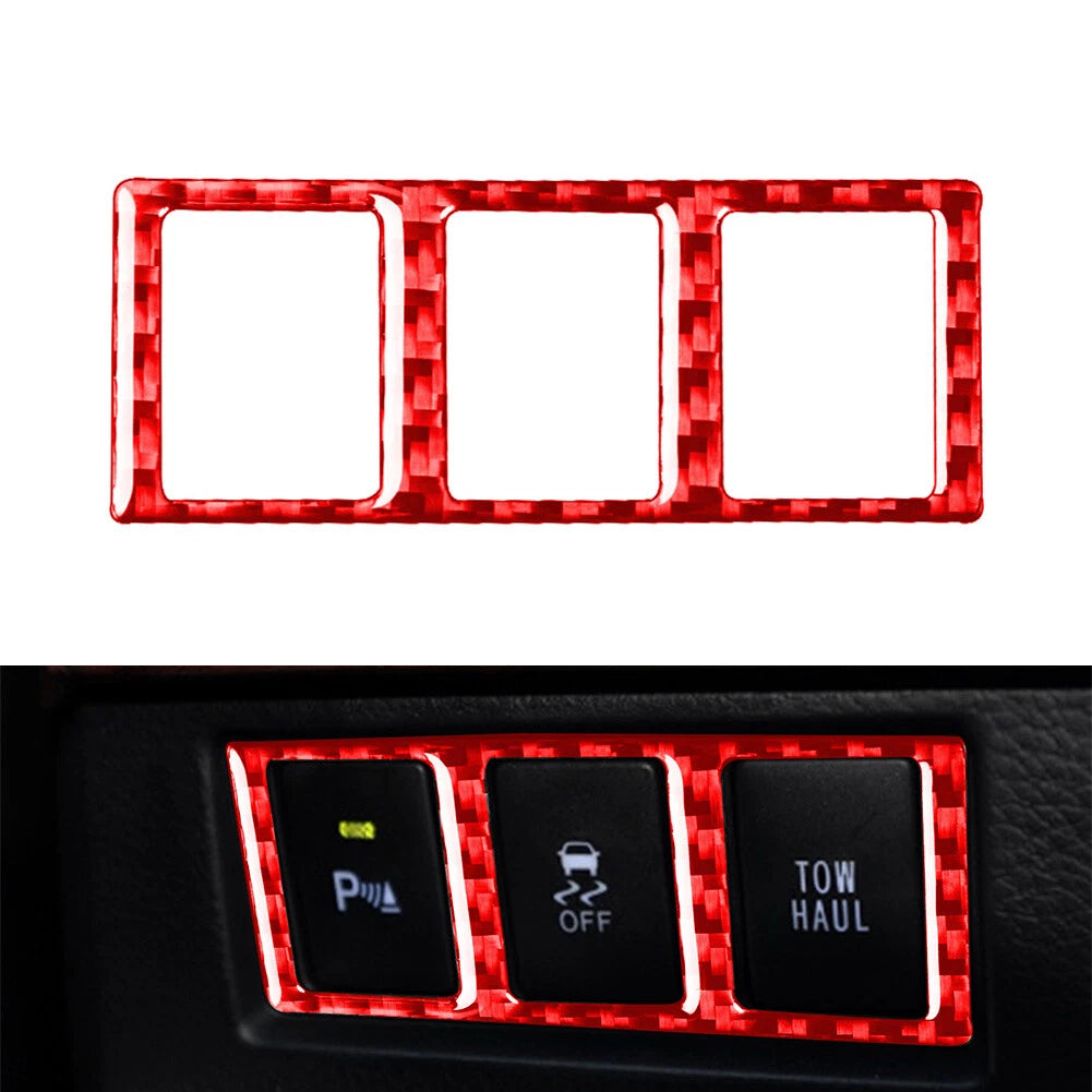 Carbon Fiber Interior Mode Switch Cover Trim for Toyota Tundra (2014–2021)