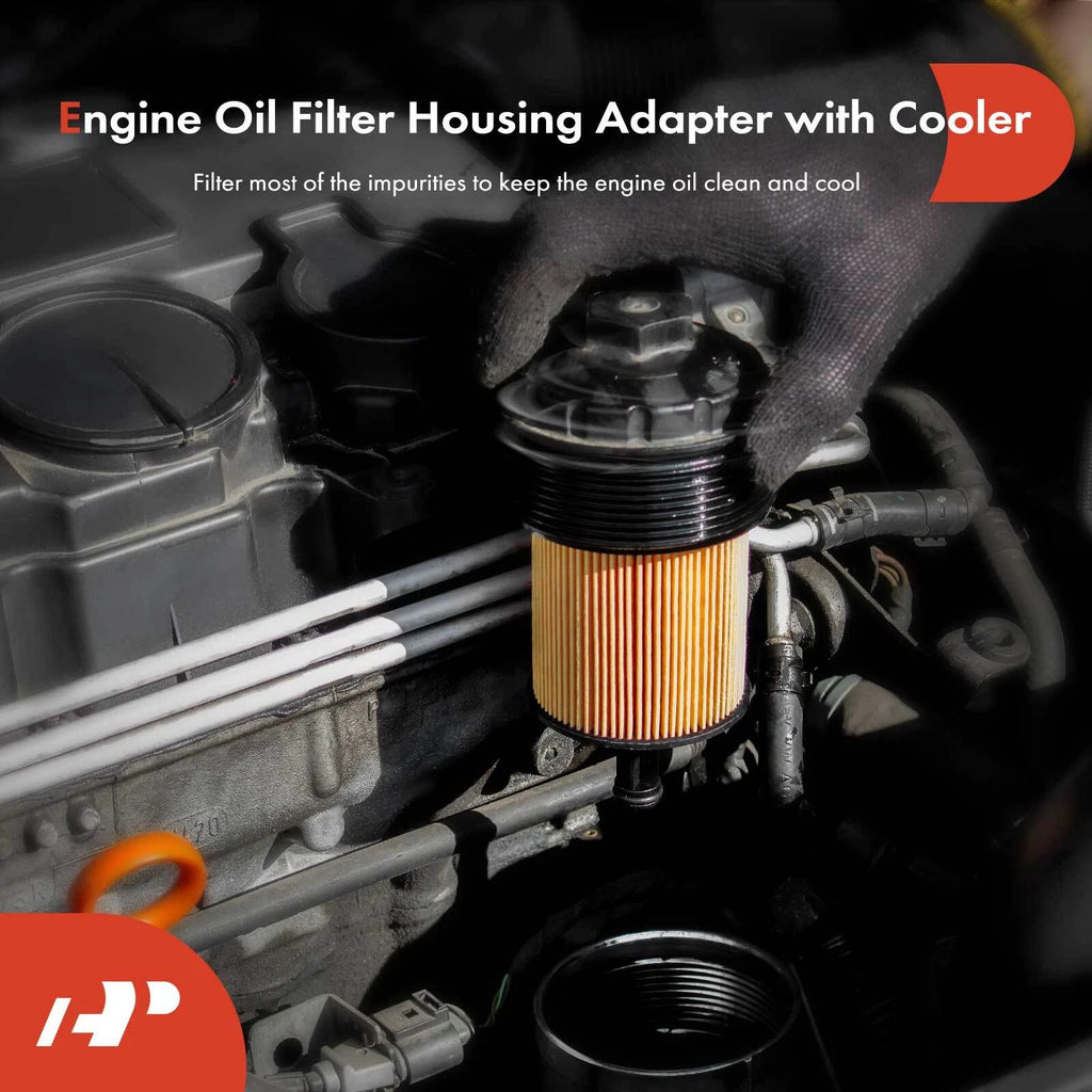 Engine Oil Cooler with Filter for Chevy Aveo5 Cruze Buick Pontiac (2004–2019)