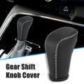 Shift Knob Cover for Honda Accord (2018–2022) - Black, Gray Stitches