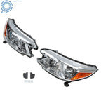 Halogen Headlight Pair for Honda CR-V (2012–2014) Chrome Housing