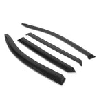 Set of 4 Tape-On Visors for Hyundai Tucson (2016–2021) Glossy Black Smoked Lens