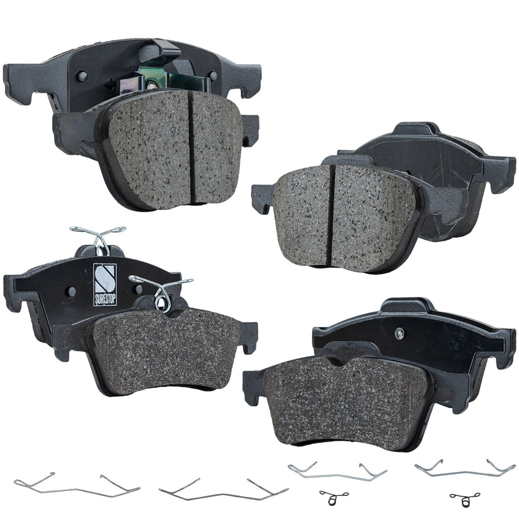 Brake Pad Set for Ford Escape (2013–2016) Front and Rear 2X FWD