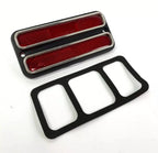 Side Marker Lights Red Pair for 1968-1972 Chevy GMC Truck Turn Signals
